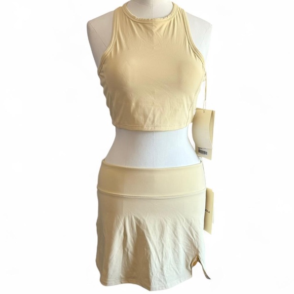 Adanola Ultimate Set — Butter Yellow Tank Bra & A-Line Skirt (NWT, Size M/L) 320 - Picture 2 of 11